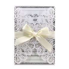 Invitation  Card With Envelope New Wedding Card Laser Cut Paper Wholesale